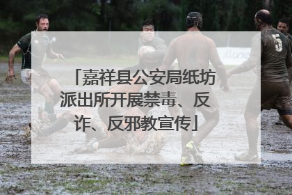 嘉祥县公安局纸坊派出所开展禁毒、反诈、反邪教宣传