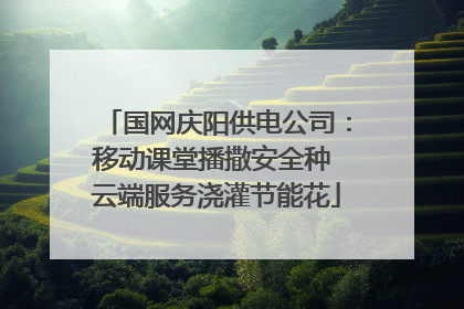 国网庆阳供电公司：移动课堂播撒安全种 云端服务浇灌节能花