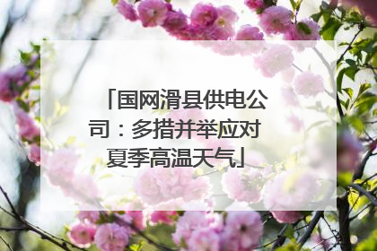 国网滑县供电公司：多措并举应对夏季高温天气