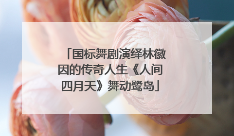 国标舞剧演绎林徽因的传奇人生《人间四月天》舞动鹭岛