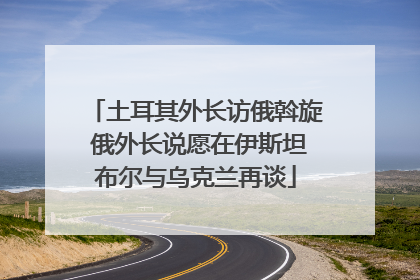 土耳其外长访俄斡旋 俄外长说愿在伊斯坦布尔与乌克兰再谈