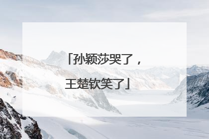 孙颖莎哭了，王楚钦笑了