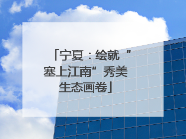 宁夏：绘就“塞上江南”秀美生态画卷