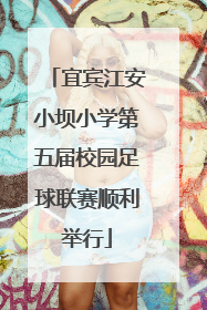 宜宾江安小坝小学第五届校园足球联赛顺利举行
