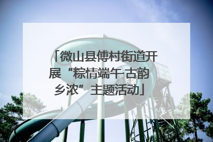 微山县傅村街道开展“粽情端午·古韵乡浓”主题活动