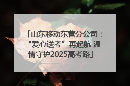 山东移动东营分公司：“爱心送考”再起航 温情守护2025高考路