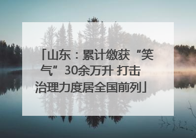 山东：累计缴获“笑气”30余万升 打击治理力度居全国前列