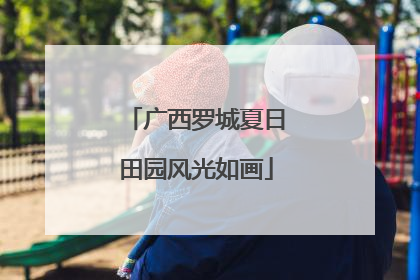 广西罗城夏日田园风光如画