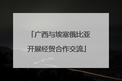 广西与埃塞俄比亚开展经贸合作交流