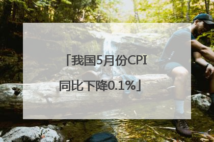 我国5月份CPI同比下降0.1%