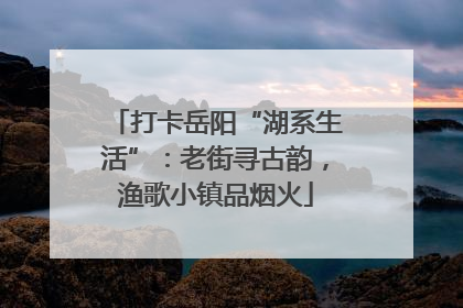 打卡岳阳“湖系生活”：老街寻古韵，渔歌小镇品烟火
