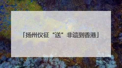 扬州仪征“送”非遗到香港