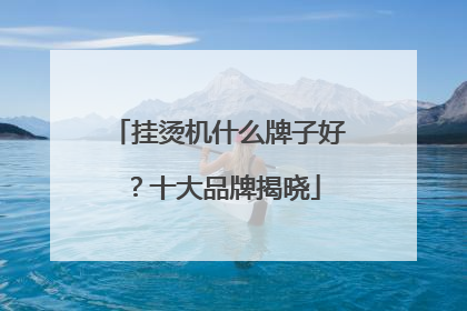 挂烫机什么牌子好？十大品牌揭晓