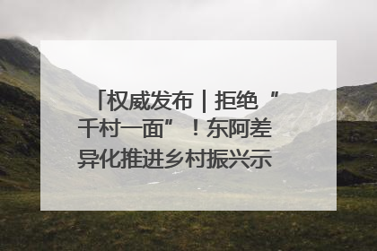 权威发布｜拒绝“千村一面”！东阿差异化推进乡村振兴示范片区建设