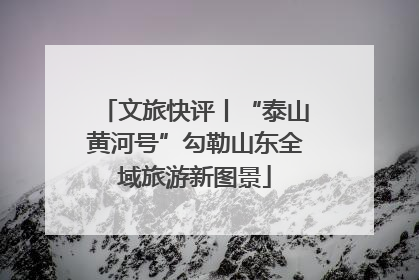 文旅快评丨“泰山黄河号”勾勒山东全域旅游新图景