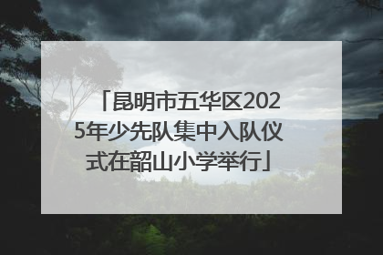 昆明市五华区2025年少先队集中入队仪式在韶山小学举行