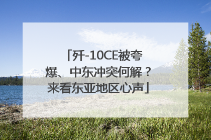歼-10CE被夸爆、中东冲突何解？来看东亚地区心声