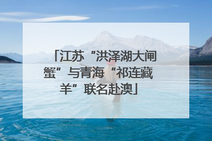江苏“洪泽湖大闸蟹”与青海“祁连藏羊”联名赴澳