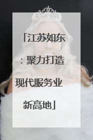 江苏如东：聚力打造现代服务业新高地