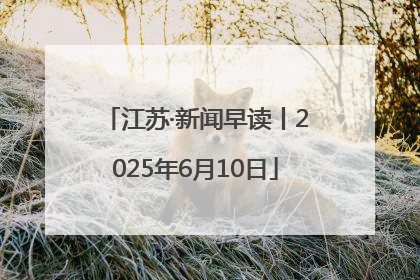 江苏·新闻早读丨2025年6月10日