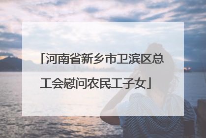 河南省新乡市卫滨区总工会慰问农民工子女