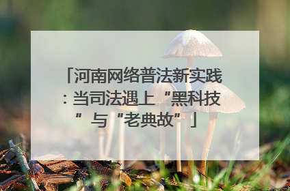 河南网络普法新实践：当司法遇上“黑科技”与“老典故”