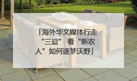 海外华文媒体行走“三夏” 看“新农人”如何逐梦沃野