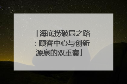 海底捞破局之路：顾客中心与创新源泉的双重奏