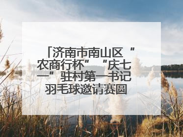 济南市南山区“农商行杯”“庆七一”驻村第一书记 羽毛球邀请赛圆满落幕