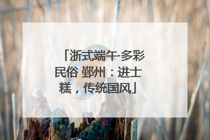 浙式端午·多彩民俗 鄞州：进士糕，传统国风