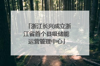 浙江长兴成立浙江省首个县级储能运营管理中心