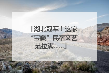 湖北冠军！这家“宝藏”民宿文艺范拉满……