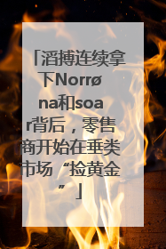 滔搏连续拿下Norrøna和soar背后，零售商开始在垂类市场“捡黄金”