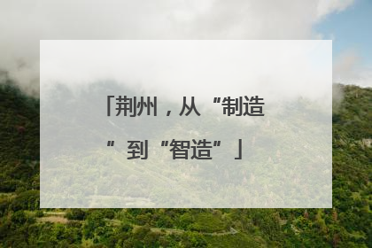 荆州，从“制造”到“智造”