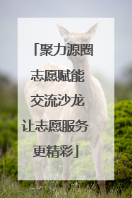 聚力源圈 志愿赋能 交流沙龙让志愿服务更精彩