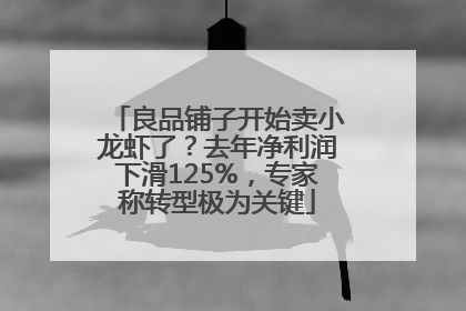 良品铺子开始卖小龙虾了？去年净利润下滑125%，专家称转型极为关键