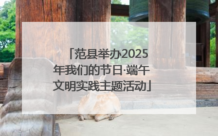 范县举办2025年我们的节日·端午文明实践主题活动