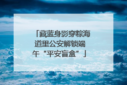 藏蓝身影穿粽海 道里公安解锁端午“平安盲盒”