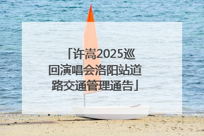许嵩2025巡回演唱会洛阳站道路交通管理通告