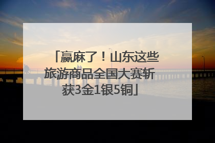赢麻了！山东这些旅游商品全国大赛斩获3金1银5铜