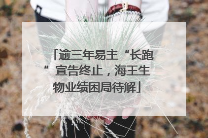 逾三年易主“长跑”宣告终止，海王生物业绩困局待解