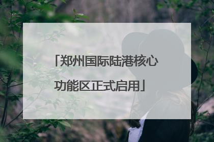 郑州国际陆港核心功能区正式启用