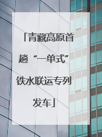青藏高原首趟“一单式”铁水联运专列发车