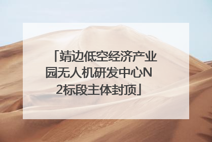 靖边低空经济产业园无人机研发中心N2标段主体封顶