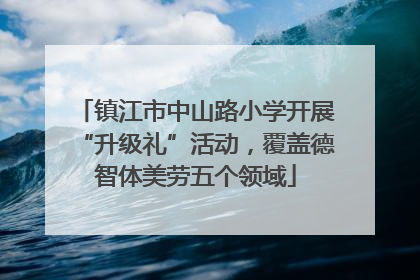 镇江市中山路小学开展“升级礼”活动，覆盖德智体美劳五个领域