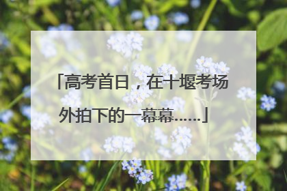 高考首日，在十堰考场外拍下的一幕幕……