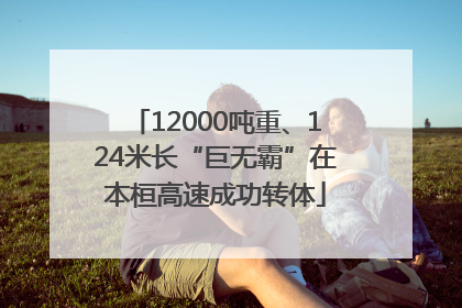 12000吨重、124米长“巨无霸”在本桓高速成功转体