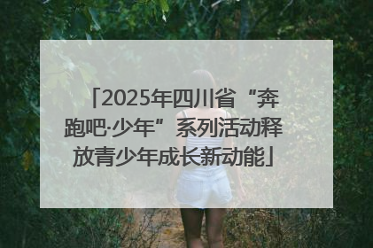 2025年四川省“奔跑吧·少年”系列活动释放青少年成长新动能