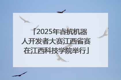 2025年睿抗机器人开发者大赛江西省赛在江西科技学院举行