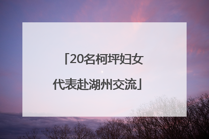 20名柯坪妇女代表赴湖州交流